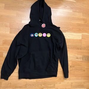 Anti Social Social Club X Paul Frank black hoodie size L